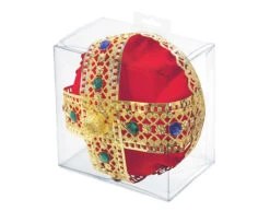 Kroon Koning Goud Rood 22cm -Feestartikelen Winkel kroon koning goud rood 22cm 3