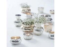 Large Melon Shape Tea Light Holder Silver 7 Large Melon Shape Tea Light Holder Silver -Feestartikelen Winkel large melon shape tea light holder silver 2