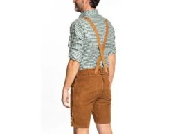 Lederhose Leer Kort Bruin En Bretels -Feestartikelen Winkel lederhose leer kort bruin en bretels 3