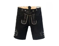 Lederhose Leer Kort Zwart En Bretels -Feestartikelen Winkel lederhose leer kort zwart en bretels 1