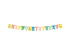 Letter Slinger Happy Birthday Ster 1,6m -Feestartikelen Winkel letter slinger happy birthday ster 16m 1
