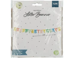 Letter Slinger Happy Birthday Ster 1,6m -Feestartikelen Winkel letter slinger happy birthday ster 16m 2