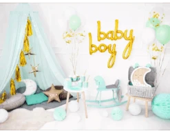 Letterballon Set Boy Rose Goud Leeg 74cm -Feestartikelen Winkel letterballon set boy rose goud leeg 74cm 3