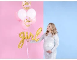 Letterballon Set Girl Goud Leeg 77cm -Feestartikelen Winkel letterballon set girl goud leeg 77cm 3