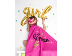 Letterballon Set Girl Goud Leeg 77cm -Feestartikelen Winkel letterballon set girl goud leeg 77cm 4