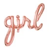 Letterballon Set Girl Rose Goud Leeg 77cm -Feestartikelen Winkel letterballon set girl rose goud leeg 77cm