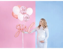 Letterballon Set Girl Rose Goud Leeg 77cm -Feestartikelen Winkel letterballon set girl rose goud leeg 77cm 4