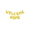 Letterballon Set Welcome Home Goud -Feestartikelen Winkel letterballon set welcome home goud
