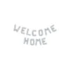 Letterballon Set Welcome Home Zilver