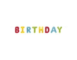 Letterslinger Happy Birthday Ballonnen Papier 2,74m -Feestartikelen Winkel letterslinger happy birthday ballonnen papier 274m 2