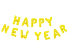 Letterslinger Happy New Year Goud