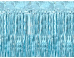 Lichtblauw Deurgordijn 2,5m