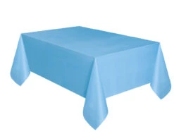 Lichtblauw Tafelkleed Plastic 2,74m