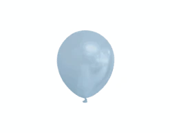 Lichtblauwe Ballonnen Metallic 13cm 100st