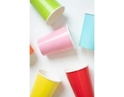 Lichtblauwe Bekers Karton 350ml 8st -Feestartikelen Winkel lichtblauwe bekers karton 350ml 8st 2