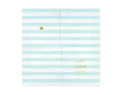 Lichtblauwe Servetten Live Laugh Love 33cm 20st -Feestartikelen Winkel lichtblauwe servetten live laugh love 33cm 20st 1