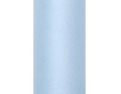 Lichtblauwe Tule Rol 30cm 9m