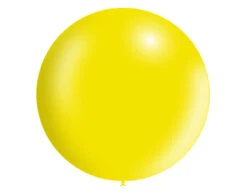 Lichtgele Reuze Ballon XL Metallic 91cm