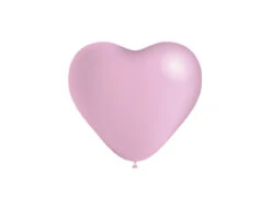 Lichtroze Hartjes Ballonnen 25cm 6st