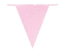 Lichtroze Slinger Glitter Karton 6m -Feestartikelen Winkel lichtroze slinger glitter karton 6m 1