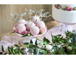 Lichtroze Tule Rol Glitter 15cm 9m -Feestartikelen Winkel lichtroze tule rol glitter 15cm 9m 2