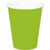 Lime Groene Bekers Karton 350ml 8st -Feestartikelen Winkel lime groene bekers karton 350ml 8st