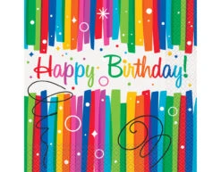 Linten Van De Regenboog Verjaardag Servetten 16st