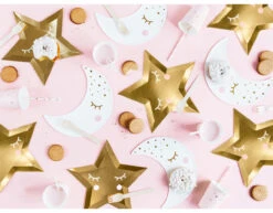 Little Star Star Borden Goud 27cm 6st -Feestartikelen Winkel little star star borden goud 27cm 6st 5