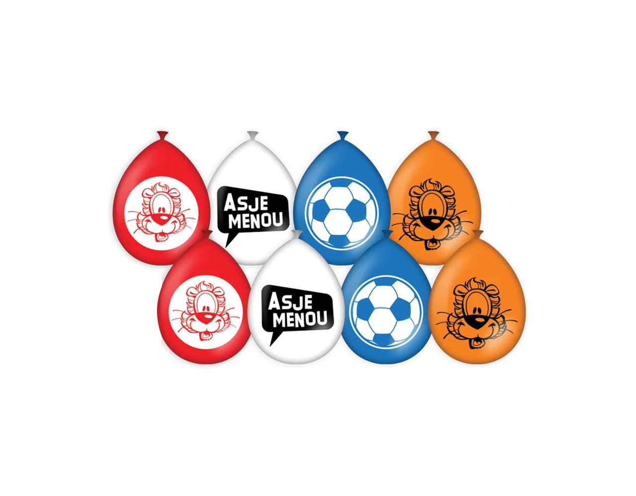 Loeki De Leeuw Ballonnen 30cm 8st 3 Loeki De Leeuw Ballonnen 30cm 8st