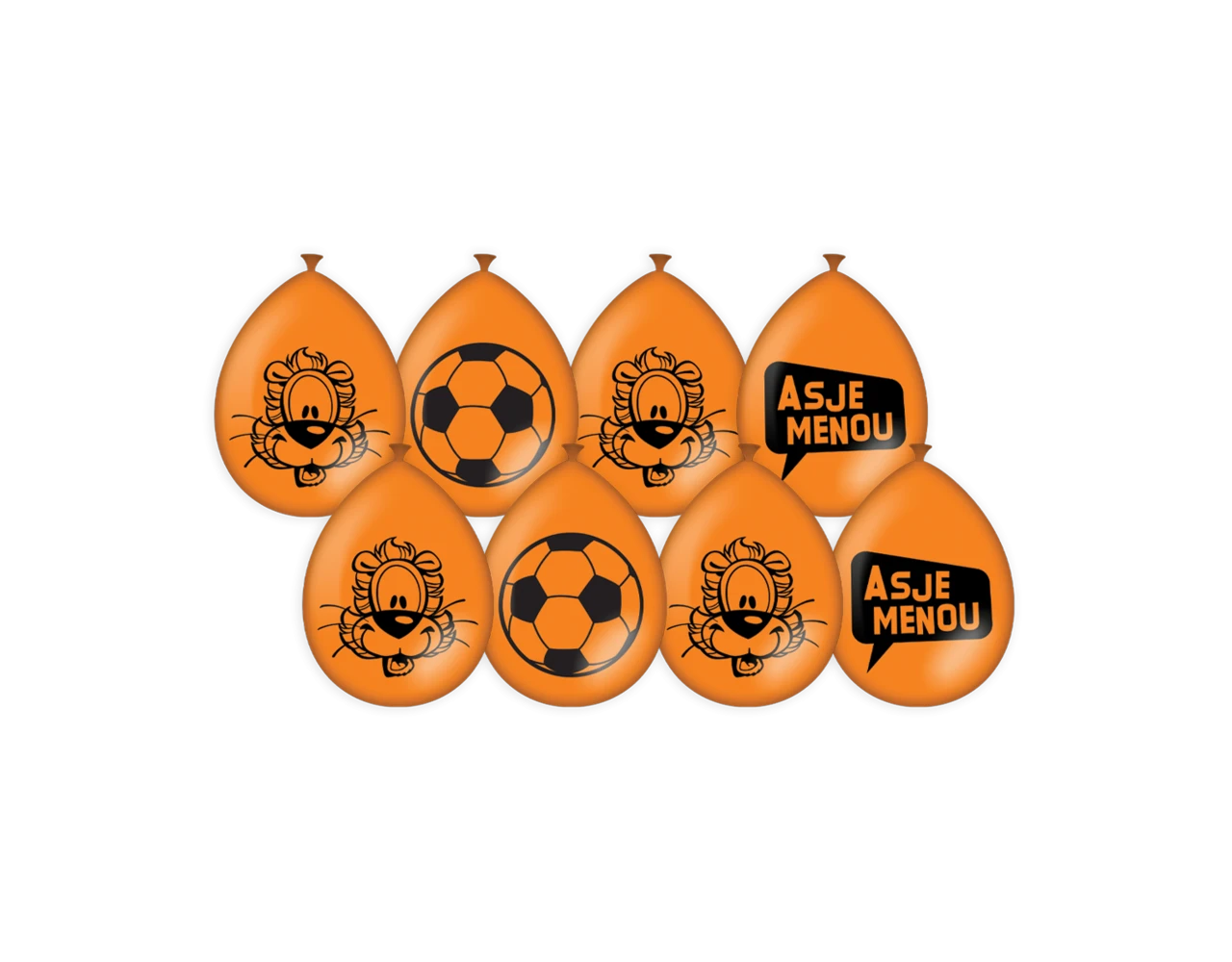 Loeki De Leeuw Ballonnen Oranje 30cm 8st 3 Loeki De Leeuw Ballonnen Oranje 30cm 8st