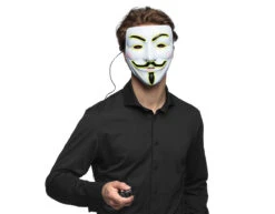 Masker Led Protest -Feestartikelen Winkel masker led protest 3