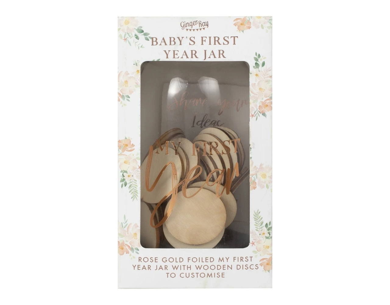 Memory Jar Baby In Bloom With 50 Customizable Wooden Tokens 5 Memory Jar Baby In Bloom With 50 Customizable Wooden Tokens - Afbeelding 3