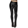 Metallic Zwarte Legging L-XL -Feestartikelen Winkel metallic zwarte legging l xl