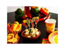 Mexicaanse Cocktailprikker Fiesta 9cm 12st -Feestartikelen Winkel mexicaanse cocktailprikker fiesta 9cm 12st 2