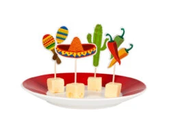 Mexicaanse Cocktailprikker Fiesta 9cm 12st