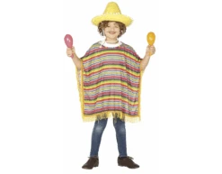 Mexicaanse Poncho Kind 7-9 Jaar