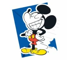 Mickey Mouse Uitnodigingen Party 6st