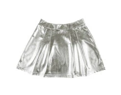 Minirokje Metallic Zilver M-L -Feestartikelen Winkel minirokje metallic zilver m l 2