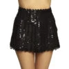 Minirokje Pailletten Zwart M -Feestartikelen Winkel minirokje pailletten zwart m