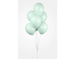 Mintgroene Ballonnen Pastel Macaron 30cm 25st -Feestartikelen Winkel mintgroene ballonnen pastel macaron 30cm 25st 1