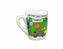 Mok 16 Jaar 12cm -Feestartikelen Winkel mok 16 jaar 12cm 2