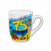 Mok 75 Jaar 12cm 2 Mok 75 Jaar 12cm -Feestartikelen Winkel mok 75 jaar 12cm