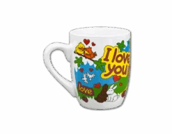 Mok I Love You 12cm -Feestartikelen Winkel mok i love you 12cm 2