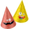Monster Feesthoedjes Papier Bash 6st -Feestartikelen Winkel monster feesthoedjes papier bash 6st