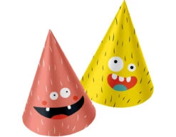 Monster Feesthoedjes Papier Bash 6st