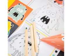 Monster Placemats Kleurplaat Bash 6st -Feestartikelen Winkel monster placemats kleurplaat bash 6st 2
