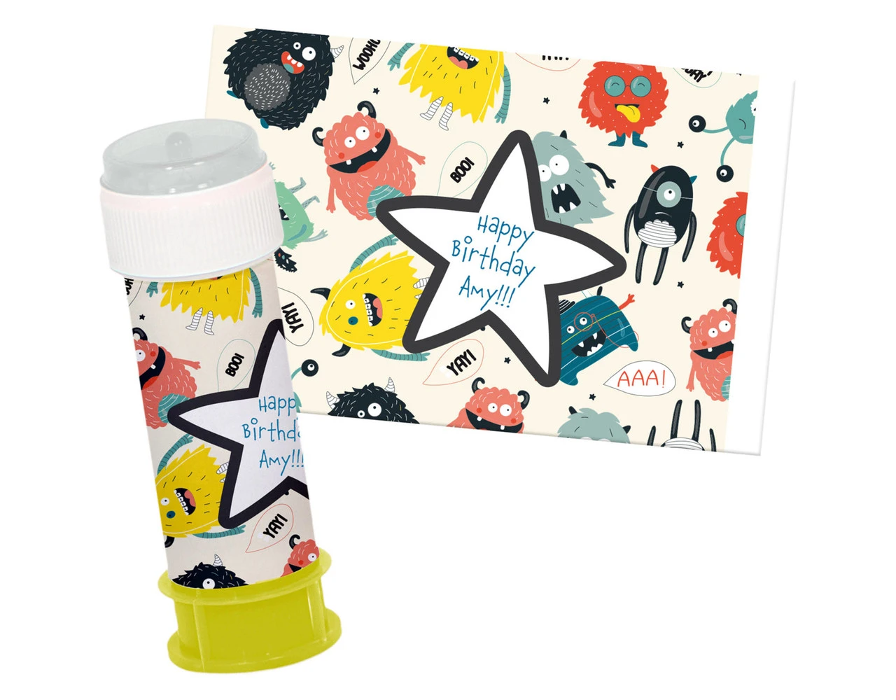 Monster Stickers Bash Voor Bellenblaas 6st 4 Monster Stickers Bash Voor Bellenblaas 6st - Afbeelding 2