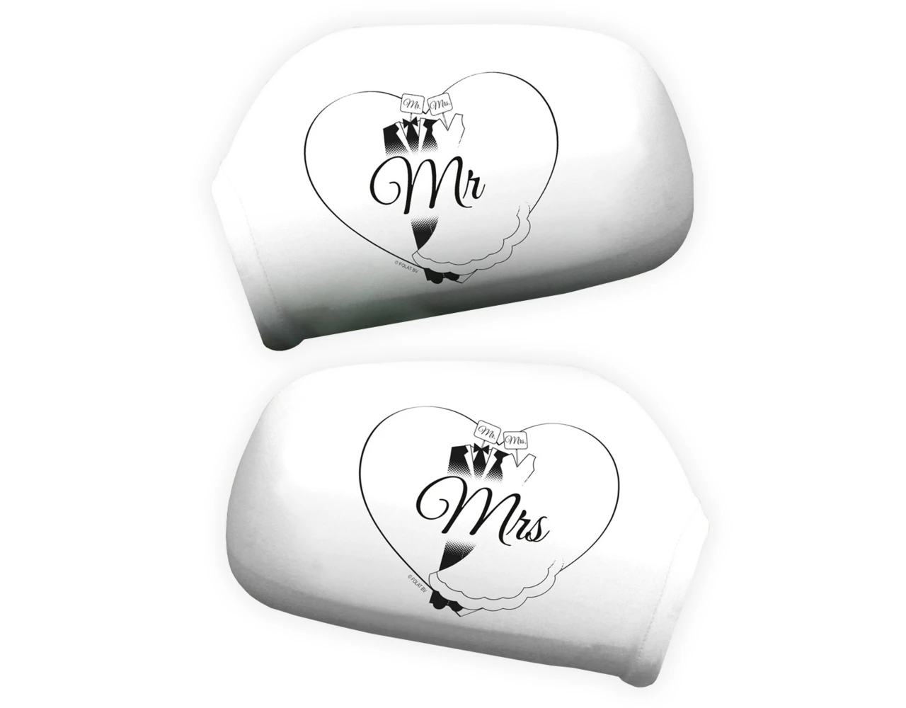 Mr, & Mrs, Autospiegelhoezen 2st 3 Mr, & Mrs, Autospiegelhoezen 2st