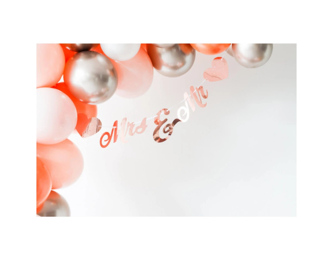 Mr, & Mrs, Letterslinger Rose Goud 1m 5 Mr, & Mrs, Letterslinger Rose Goud 1m - Afbeelding 3