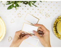 Naamkaartjes Goud Lijst 9,5cm 10st -Feestartikelen Winkel naamkaartjes goud lijst 95cm 10st 4